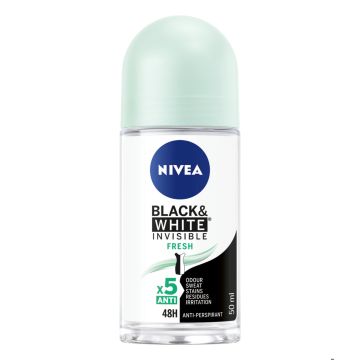 NIVEA INVISIBLE FOR BLACK & WHITE FRESH DEO ROLL-ON 50 ML