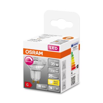 OSRAM LED SUPERSTAR PAR16 KOHDELAMPPU 35 36 3,7W 2700K GU10