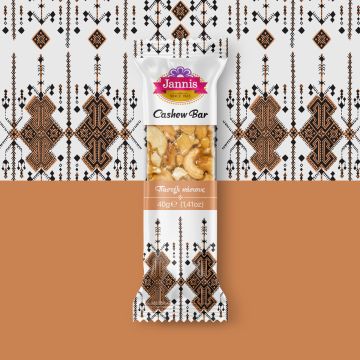 JANNIS CASHEW-PÄHKINÄLEVY 40 G