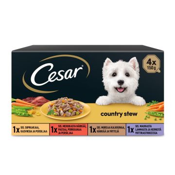 CESAR COUNTRY KITCHEN SELECTION 4*150G KASTIKE 600 G