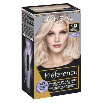 LOREAL PREFERENCE 9.12 SIBERIA VAALEA HELMIÄISTUHKA KESTOVÄRI