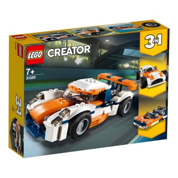 LEGO CREATOR 31089 AURINGONLASKUNVÄRINEN RATA-AUTO