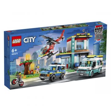 LEGO CITY POLICE 60371 HÄLYTYSAJONEUVOJEN PÄÄMAJA