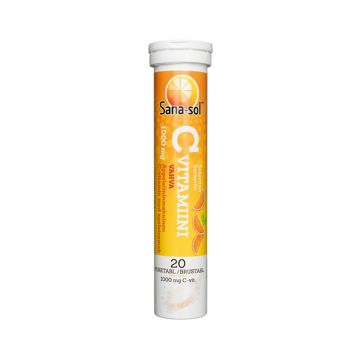 SANA-SOL C-VITAMIINI 1000MG PORE APPELSIINI 20 KPL