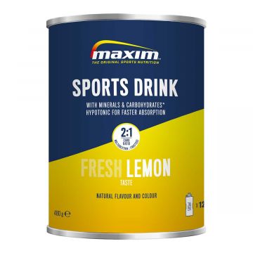 MAXIM SPORTS DRINK FRESH LEMON URHEILUJUOMAJAUHE 480 G
