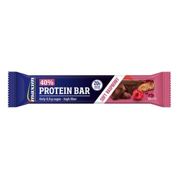 MAXIM PROTEIN 40% BAR SOFT RASPBERRY 50 G