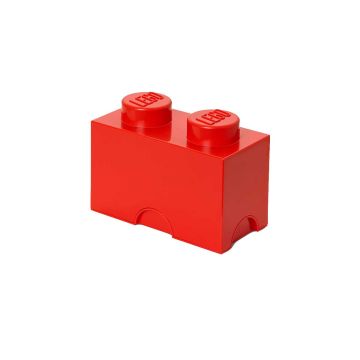 LEGO SÄILYTYSLAATIKKO 2 PUNAINEN 25X12,5X18CM