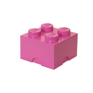 LEGO SÄILYTYSLAATIKKO 4 PINKKI 25X25X18CM