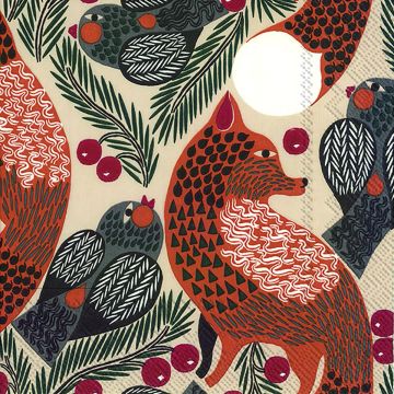 MARIMEKKO KETUNMARJA PELLAVA 25CM LAUTASLIINA
