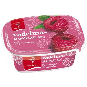 SAARIOINEN VADELMAMARMELADI 230 G