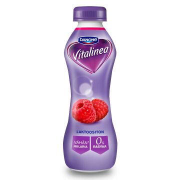 DANONE VITALINEA 0% JOGURTTIJUOMA VADELMA LAKTON 310 G