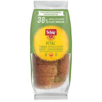 SCHÄR VITAL TUMMA VIIPALELEIPÄ GTON 350 G