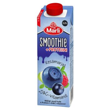 MARLI KESÄMARJAT SMOOTHIE D&C+PROTEIINI 250 ML