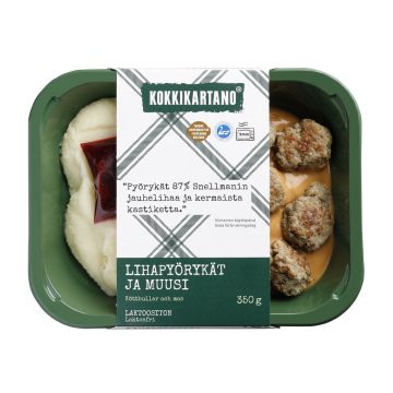 KOKKIKARTANO LIHAPYÖRYKÄT JA MUUSI 350 G