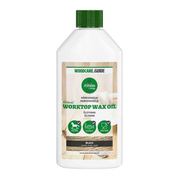 W.G. NATURAL WORKTOP WAX OIL, MUSTA 250 ML