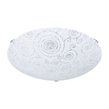 EGLO KATTOVALAISIN RICONTO 1 25CM, VALKOINEN, LASI