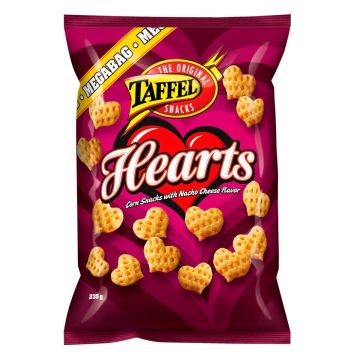 TAFFEL HEARTS MAISSISNACKS 235 G