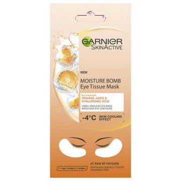 GARNIER MOISTURE BOMB EYE TISSUE MASK 6G ORANGE JUICE SILMÄNALU 6 G