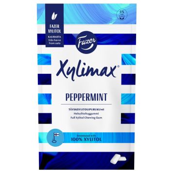 FAZER XYLIMAX PRO PIPARMINTTU TÄYSKSYLITOLIPURUKUMI 80 G