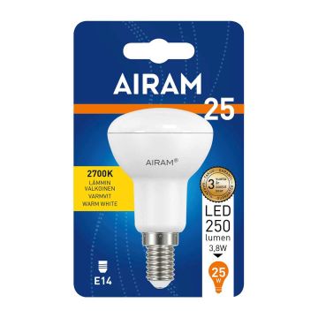 AIRAM LED KOHDELAMPPU 2,8W E14 R50, KULMA 110 250LM, 15 000H