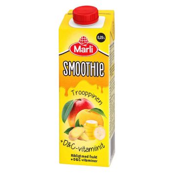 MARLI TROOPPINEN SMOOTHIE + D&C VITAMIINIT 250 ML