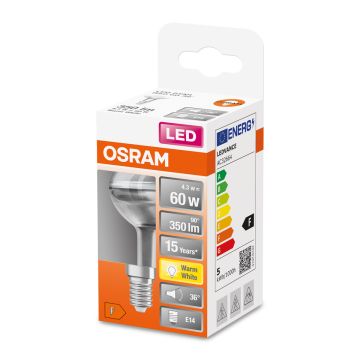 OSRAM LED STAR R50 LAMPPU 60 36 4,3W 2700K E14