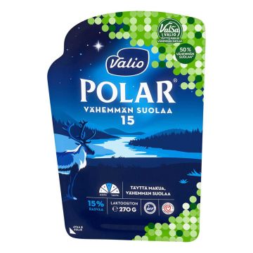 VALIO POLAR 15% VÄHEMMÄN SUOLAA VIIPALE 270 G