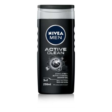 NIVEA MEN SUIHKUGEELI ACTIVE CLEAN 250 ML