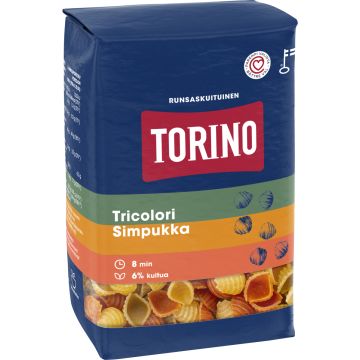 TORINO TRICOLORI SIMPUKKA PASTA 425 G