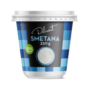 DELICIEST SMETANA 20% 350 G