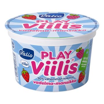 VALIO PLAY VIILIS VADELMA-MANSIKKA LAKTON 200 G