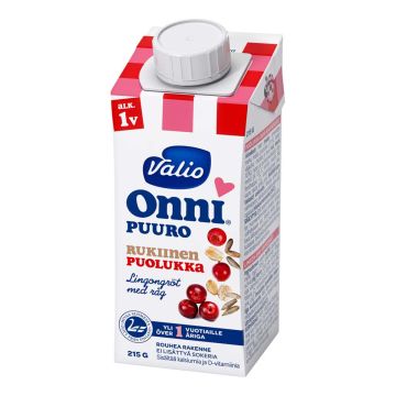 VALIO ONNI RUKIINEN PUOLUKKAPUURO UHT 215 G