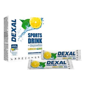 DEXAL SPORTS DRINK + MAGNESIUM URHEILUJUOMAJAUHE LEMON-LIME 9,2 92