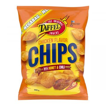 TAFFEL CHICKEN FLAVOR CHIPS WITH HONEY AND CHILI 305 G