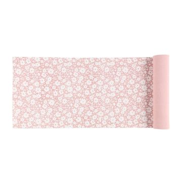4LIVING KAITALIINA BLOOM 35X140CM VAALEANPUNAINEN