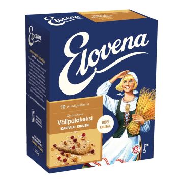 ELOVENA KARPALO-KINUSKI VÄLIPALAKEKSI 100% KAURAA 10-PACK 3