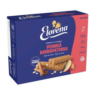 ELOVENA OMENA-KANELI PEHMEÄ KAURAPATUKKA 6X30G 180 G