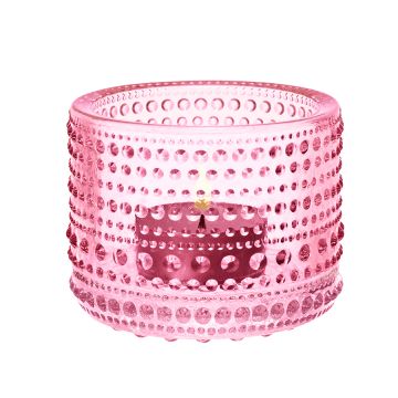 IITTALA KASTEHELMI KYNTTILÄLYHTY VAALEA PINKKI 64 MM