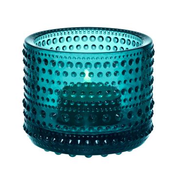 IITTALA KASTEHELMI KYNTTILÄLYHTY 64 MM MERENSININEN