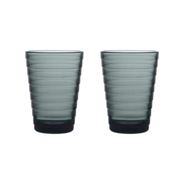 IITTALA AINO AALTO JUOMALASI 33CL TUMM.HARMAA 2KPL