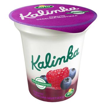 ARLA KALINKA VADELMA-MUSTIKKAKERROSJOGURTTI VL 1