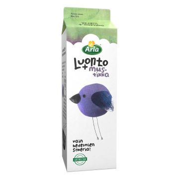 ARLA LUONTO+ AB MUSTIKKAJOGURTTI LAKTON 1KG