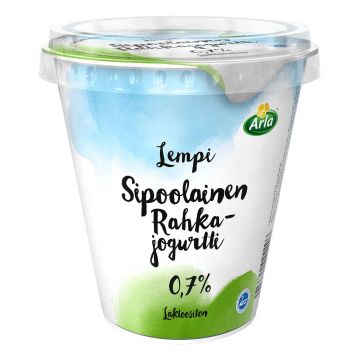 ARLA LEMPI SIPOOLAINEN RAHKAJOGURTTI 0,7% LAKTON 300 G