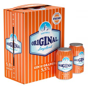 ORIGINAL LONG DRINK 5,5% ORANGE 0,33 TLK 12-PACK 3,96 L