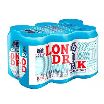 KOFF LONG DRINK 5,5% GRAPEFRUIT 0,33 TLK 6-PACK 1,98 L