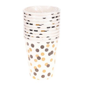 PAHVIMUKI KONFETTI 250 ML KULTA MUSTA 10 KPL/PKT