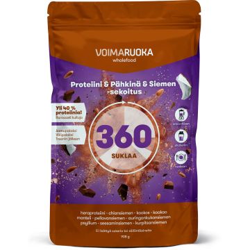 VOIMARUOKA WHOLEFOOD 360 SUKLAA 908 G
