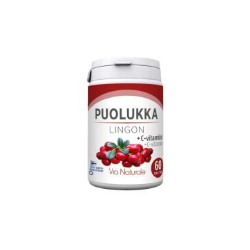 VIA NATURALE PUOLUKKA + C-VITAMIINI 60 KPL