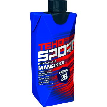 TEHO SPORT PALAUTUSJUOMA VOIMAHARJ. MANSIKKA 330 ML