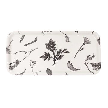 VALLILA TARJOTIN FLOWER 43X22CM BEIGE